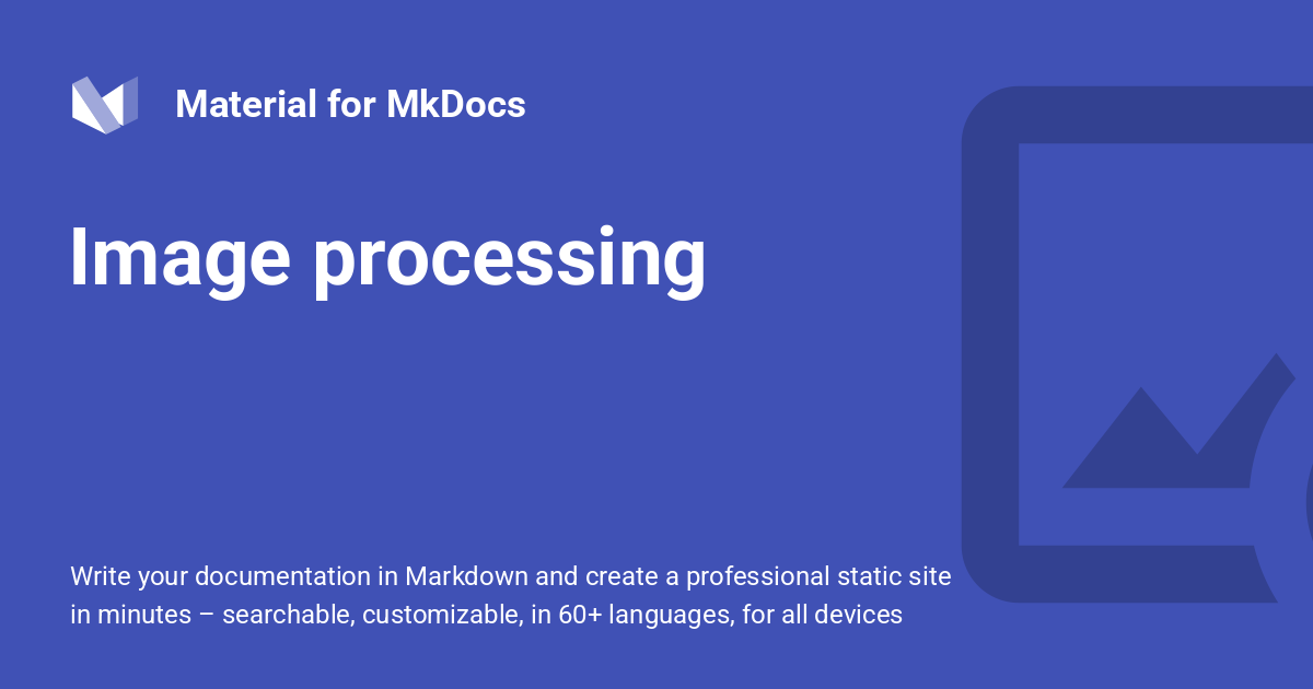 Image processing - Material for MkDocs